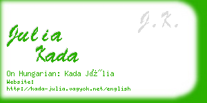 julia kada business card